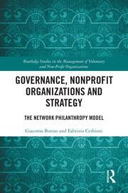 Governance, Nonprofit Organizations and Strategy: The Network Philanthropy Model book cover