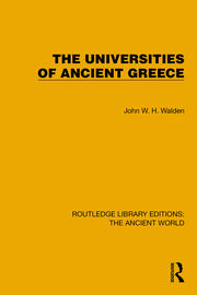 The Universities of Ancient Greece book cover