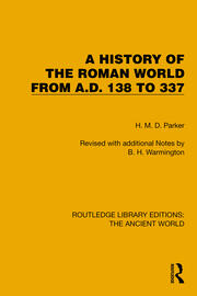 A History of the Roman World from A.D. 138 to 337 book cover