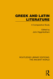 Greek and Latin Literature: A Comparative Study book cover