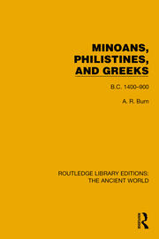 Minoans, Philistines and Greeks: B.C. 1400–900 book cover