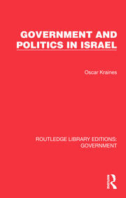 Government and Politics in Israel book cover