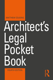 Architect's Legal Pocket Book book cover