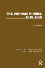 The Durham Miners, 1919–1960 book cover
