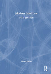 Modern Land Law book cover
