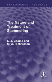 The Nature and Treatment of Stammering book cover