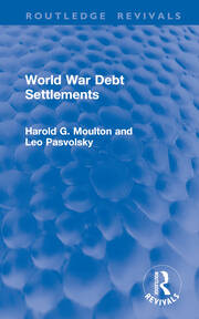 World War Debt Settlements book cover