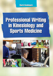 Professional Writing in Kinesiology and Sports Medicine book cover