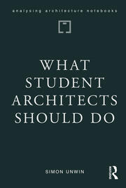 What Student Architects Should Do book cover