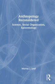 Anthropology Reconsidered: Science, Social Organization, Epistemology book cover