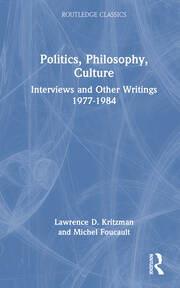 Politics, Philosophy, Culture: Interviews and Other Writings 1977-1984 book cover