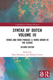 Syntax of Dutch Volume III: Verbs and Verb Phrases 3: Word order in the clause book cover