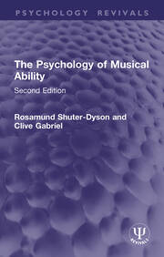 The Psychology of Musical Ability: Second Edition book cover