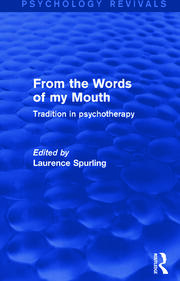 From the Words of my Mouth: Tradition in Psychotherapy book cover