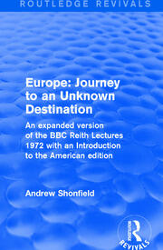 Revival: Europe: Journey to an Unknown Destination (1972) book cover