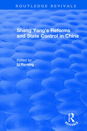Revival: Shang yang's reforms and state control in China. (1977) book cover