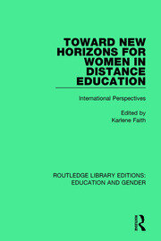 Toward New Horizons for Women in Distance Education: International Perspectives book cover