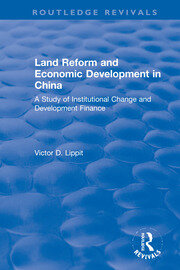 Revival: Land Reform and Economic Development in China (1975) book cover