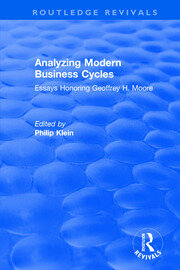 Analyzing Modern Business Cycles: Essays Honoring book cover