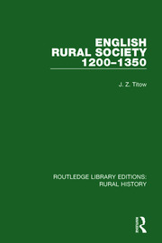 English Rural Society, 1200-1350 book cover