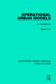 Operational Urban Models: An Introduction book cover
