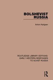 Bolshevist Russia book cover