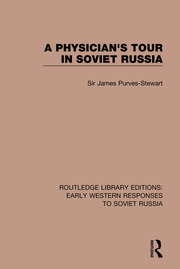 A Physician's Tour in Soviet Russia book cover