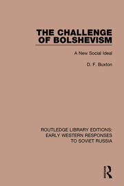 The Challenge of Bolshevism: A New Social Deal book cover