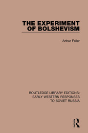 The Experiment of Bolshevism book cover