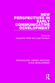 New Perspectives in Early Communicative Development book cover