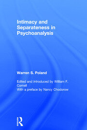 Intimacy and Separateness in Psychoanalysis book cover