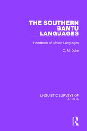 The Southern Bantu Languages: Handbook of African Languages book cover