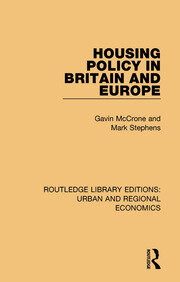 Housing Policy in Britain and Europe book cover