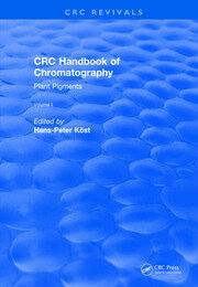 Revival: CRC Handbook of Chromatography (1988): Volume I: Plant Pigments book cover