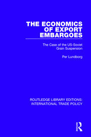 The Economics of Export Embargoes: The Case of the US-Soviet Grain Suspension book cover