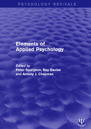 Elements of Applied Psychology book cover