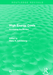 High Energy Costs: Assessing the Burden book cover