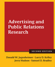 Advertising and Public Relations Research book cover