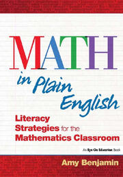 Math In Plain English: Literacy Strategies for the Mathematics Classroom book cover