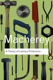 A Theory of Literary Production book cover