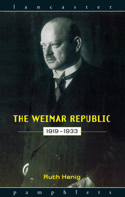 The Weimar Republic 1919-1933 book cover