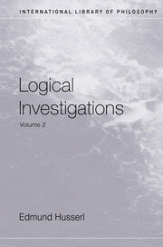 Logical Investigations Volume 2 book cover