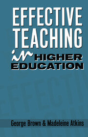 Effective Teaching in Higher Education book cover