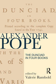 The Dunciad in Four Books book cover
