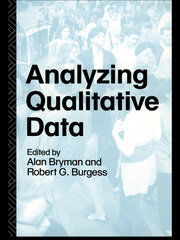 Analyzing Qualitative Data book cover