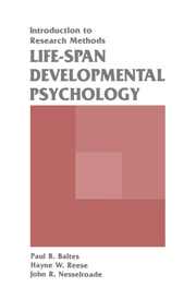 Life-span Developmental Psychology: Introduction To Research Methods book cover