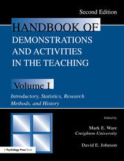 Handbook of Demonstrations and Activities in the Teaching of Psychology: Volume I: Introductory, Statistics, Research Methods, and History book cover