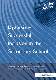 Dyslexia-Successful Inclusion in the Secondary School book cover