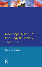 Newspapers and English Society 1695-1855 book cover