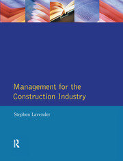 Management for the Construction Industry book cover